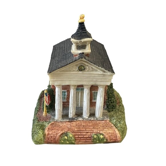 Peebles Brunswick County Courthouse Victorian Resin Village 1992 Signed - Picture 1 of 5